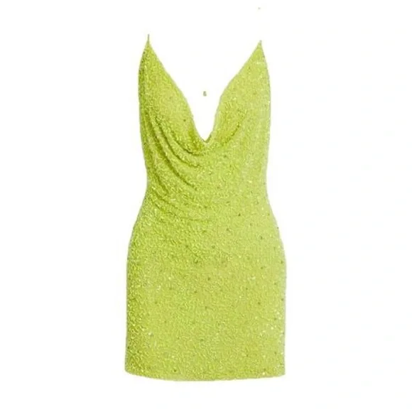 NWT retrofete $495 sequined-embellished dress